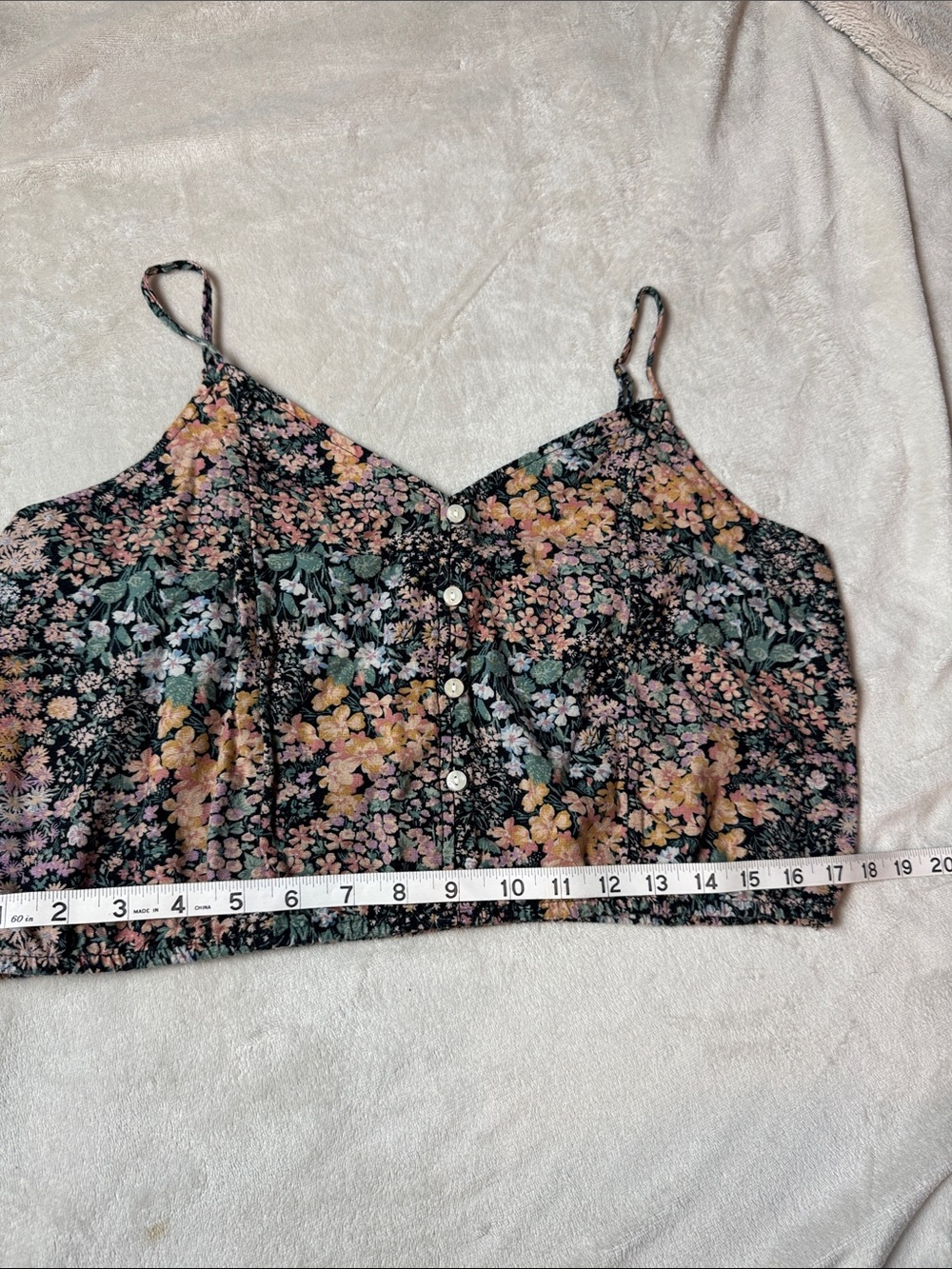 Floral Button-Front Cami - Picture 6 of 11